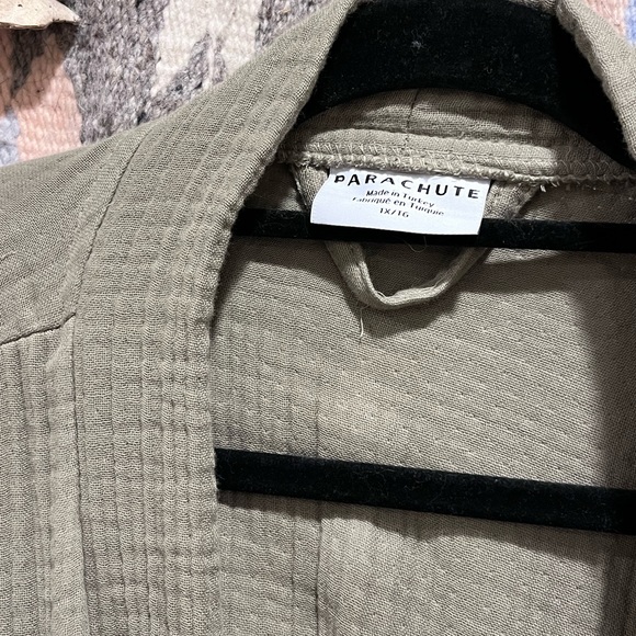 FIRM $ NWOT Parachute Cloud Cotton Gauze Robe Moss - Picture 3 of 8